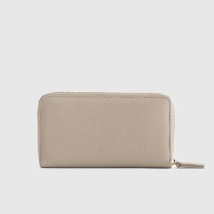 Quince Italian Pebbled Leather Continental Wallet in Taupe